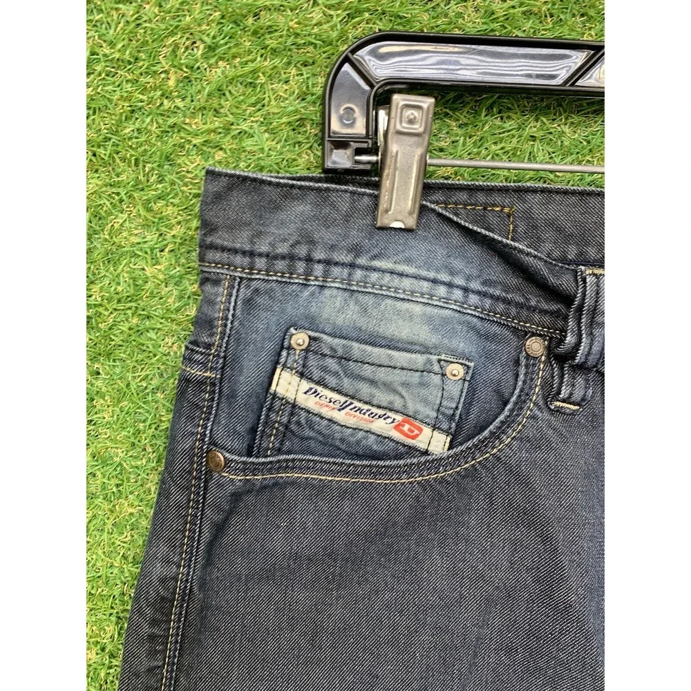 Diesel Viker Jeans Mens 36 36x28 Dark Wash Straight Leg Baggy Skater Grunge Y2K